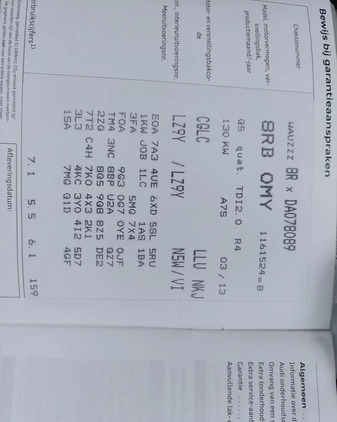 Audi Q5 cena 65700 przebieg: 256000, rok produkcji 2013 z Skoczów małe 154